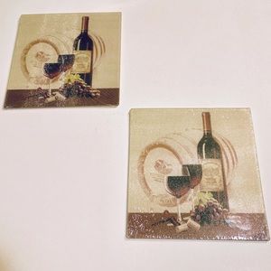 2 GLASS CUTTING BOARDS ADDS DECOR TO KITCHEN OR DINING AREA